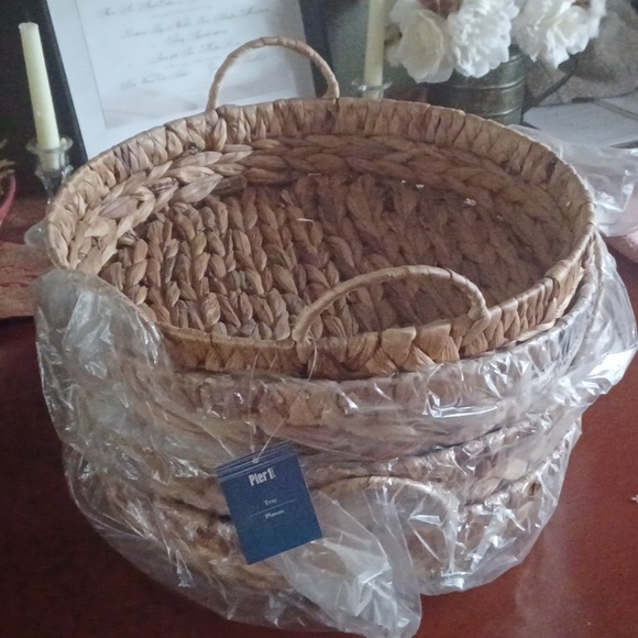 Set of 4 Wicker baskets from Pier 1 Imports. New - Picture 5 of 5